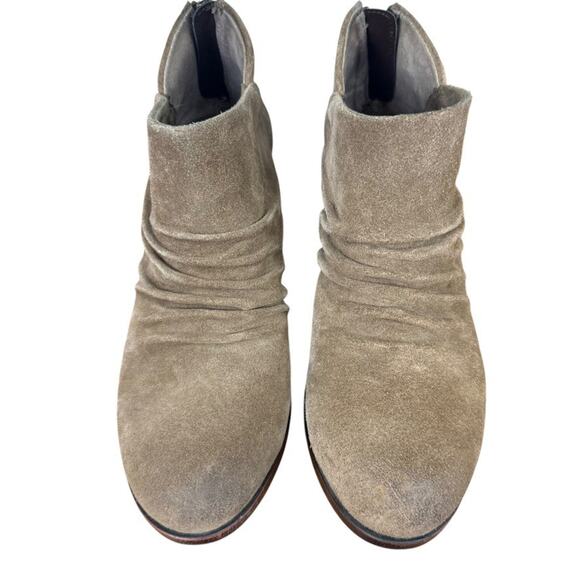 Boc Born Concept Slouchy Leather Suede Block Chunky Heel Ankle Boots Booties 8.5 - Picture 6 of 16